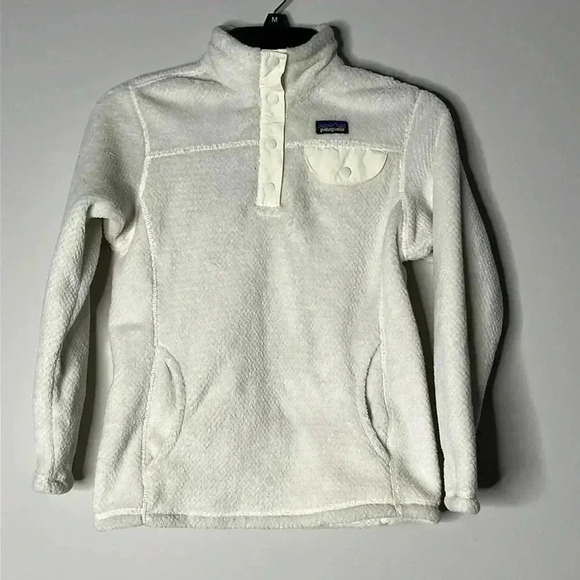 Patagonia Ivory Retool Snap-T Pullover Jacket Size M (10) - Picture 1 of 9